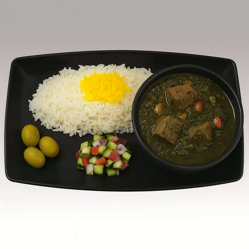 چلو قُرمة سَبزی