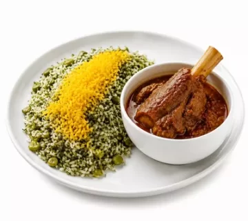 دوشنبه - باقالی پلو با ماهیچه